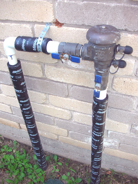 How do you replace a backflow water valve?